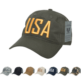 Wholesale Bulk USA America Ripstop Relaxed Hats - S731