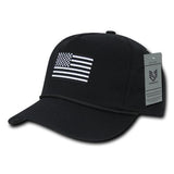 Wholesale Bulk USA American Flag Golf Hat - A09 - Black
