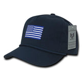 Wholesale Bulk USA American Flag Golf Hat - A09 - Navy