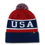 USA America Flag Knit Beanies - R93 - Picture 2 of 2