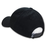 Wholesale Bulk USA American Rubber Flag Baseball Hat - A07 - Black