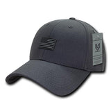 Wholesale Bulk USA American Rubber Flag Baseball Hat - A07 - Dark Grey
