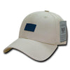 Wholesale Bulk USA American Rubber Flag Baseball Hat - A07 - Stone