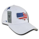 USA Flag Map Hat, The Globe - A04