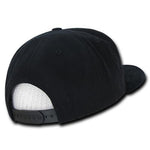 Decky 1100 - Velvet Visor Snapback Hat, 6 Panel Velvet Flat Bill Cap - Picture 4 of 6