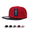 Wholesale Bulk Vinyl Brim Flat Bill Snapback Hats - Decky 1071