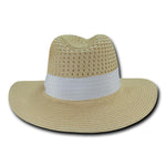 Women's Paper Braid Straw Hat, Style K - L002 - Picture 3 of 3