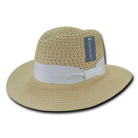 Women's Paper Braid Straw Hat, Style K - L002