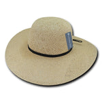 Women's Paper Braid Straw Hat, Style LM - L004