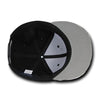 Wholesale Bulk Zebra/Tiger 2-Tone Snapback Flat Bill Hats - Decky 1062 - Black