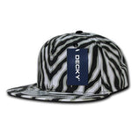 Zebra/Tiger Snapback Flat Bill Hats - Decky 1060 - Picture 2 of 13