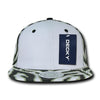 Wholesale Bulk Zebra/Tiger White Front Flat Bill Snapback Hats - Decky 1061 - Black