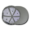 Wholesale Bulk Zebra/Tiger White Front Flat Bill Snapback Hats - Decky 1061 - Black